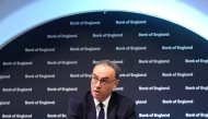 Bank of England Governor Andrew Bailey attends the central bank's Monetary Policy Report press conference at the Bank of England, in London, on February 6, 2025. (Photo by Kin Cheung / POOL / AFP)
