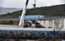 Search operations are underway after a head-on collision of a freight train with a passenger train carrying over 350 people killed dozens of people on February 28, the country's worst-ever rail disaster, in the Tempi Valley near Larissa on March 2, 2023. (Photo by Sakis MITROLIDIS / AFP)

