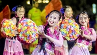 Dancers perform during a Chinese New Year Carnival at Malioboro Street in Yogyakarta, Indonesia, on Feb. 6, 2025. (Photo by Agung Supriyanto/Xinhua)