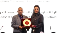 CEO of the Katara Public Diplomacy Center, Maryam Al Saad and President of the Doha Institute for Graduate Studies, Dr. Abdul Wahab Al Afandi during the MoC signing ceremony. 