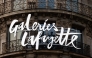 This photograph taken on December 15, 2024 shows the logo of the Galeries Lafayette displayed on a building in Paris. Photo by JOEL SAGET / AFP