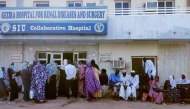 People seek medical care at a hospital in Wad Madani, which was retaken by the Sudanese army a month earlier, in Sudan's al-Jazira state on February 11, 2025. (Photo by AFP)