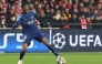 Paris Saint-Germain's French forward #10 Ousmane Dembele controls the ball during the UEFA Champions League knockout phase play-off 1st leg football match between Stade Brestois 29 (Brest) and Paris Saint-Germain (PSG) at the Roudourou Stadium in Guingamp, western France, on February 11, 2025. (Photo by Fred Tanneau / AFP)