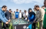 Minister of Environment and Climate Change H E Dr. Abdullah bin Abdulaziz bin Turki Al Subaie participating in a sport activity organised by the MECC at Old Doha Port, yesterday.