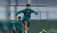 Al Wakrah players during a training session. 