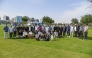 Chairman of the General Authority of Customs H E Ahmed bin Abdullah Al Jamal with officials and employees during National Sport Day activities yesterday. 