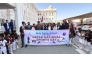 Birla Public School teachers, students and staff during National Sport Day celebrations.