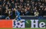 Club Brugge's Swedish forward #19 Gustaf Nilsson celebrates scoring his team's second goal during the UEFA Champions League knockout phase play-off 1st leg football match between Club Brugge KV and Atalanta at the Jan-Breydel stadium in Sint-Andries, Bruges, on February 12, 2025. (Photo by NICOLAS TUCAT / AFP)
