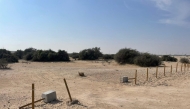 A fence around a meadow broken by visitors.