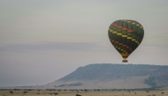 This photo taken on July 14, 2023 shows a hot air balloon at the Masai Mara National Reserve, Kenya. (Xinhua)