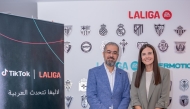 Maite Ventura, Managing Director of LALIGA in MENA, with Mohamed Harb, Head of Partnerships, TikTok MENA.