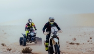 Action during the opening round of the Qatar Off-Road Championship.