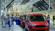 Ford Tourneo Courier light commercial vehicles on the production line at the Ford Otosan Yenikoy car plant in Türkiye. File photo.