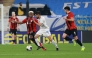 Action during the match between Al Rayyan and Esteghlal at Ahmad Bin Ali Stadium. 