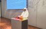 Director of the Wildlife Development Department at the MECC Yousef Ibrahim Al Hamar addressing the seminar.