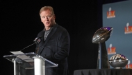 NFL Commissioner Roger Goodell addresses the media during the Host Committee Handoff Press Conference at the Ernest N. Morial Convention Center on February 10, 2025 in New Orleans, Louisiana. (Photo by Michael DeMocker / GETTY IMAGES NORTH AMERICA / Getty Images via AFP)
