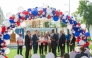 US Ambassador H E Timmy Davis, CPChem CEO Steve Prusak, and members of the Chevron Phillips Chemical team during the inauguration of the playground. 