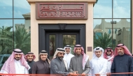 Ambassador of Qatar to Saudi Arabia H E Bandar bin Mohammed Al Attiyah and Director of Qatar Exports Office in Saudi Arabia Abdullah Ali Al Obaidli with other officials during the inauguration.