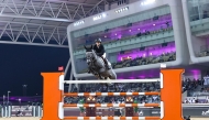 Great Britain’s Millie Allen sizzled with grey gelding Clearround IL Mondo Z to clock a flawless time of 37.74secs in the jump off.