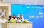 Director of Zakat Affairs Department Malallah Abdul Rahman Al Jaber (centre) and other officials during the press conference.