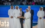 Vice President and Manager of Public and Government Affairs for ExxonMobil Qatar Rashid Al Hajri presented a recognition plaque to Chief Executive Officer of Teach For Qatar Nasser Al Jaber. 