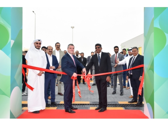 Officials during the launch of logistics hub in Ras Laffan.