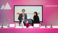 Director of the Digital Society and Digital Competencies Department at MCIT, Duha Al Buhendi and EVP Huawei Gulf North, Alex Dai.