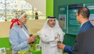 Minister of Environment and Climate Change H E Dr. Abdullah bin Abdulaziz bin Turki Al Subaie and Founder of the Royal Botanic Garden of Jordan Her Royal Highness Princess Basma bint Ali during during the forum. 
