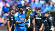 India's Virat Kohli reacts as he leaves the field after being caught out during the ICC Champions Trophy one-day international (ODI) cricket on March 2, 2025. (Photo by Giuseppe CACACE / AFP)