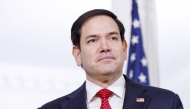 U.S. Secretary of State Marco Rubio shakes hands with Egyptian Foreign Minister Badr Abdelatty during a photo opportunity ahead of a meeting in the U.S. State Department Building on February 10, 2025 in Washington, DC. (Photo by Anna Moneymaker / GETTY IMAGES NORTH AMERICA / Getty Images via AFP)
