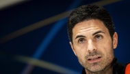 Arsenal's Spanish coach Mikel Arteta speaks during the press conference on the eve of the UEFA Champions League round of 16 first leg football match against PSV Eindhoven, in Eindohven on March 3, 2025. (Photo by Koen van Weel / ANP / AFP) / Netherlands OUT
