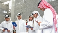 Students attending the open day.