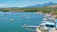 (Files) This file photo taken on April 18, 2024 shows an aerial view of a tourist spot in Puerto Princesa in Palawan. (Photo by Jam Sta Rosa / AFP) 