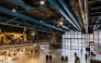 Visitors walk inside the entrance hall of the Centre national d'art et de culture Georges-Pompidou (Centre Pompidou) in Paris on February 5, 2025. Photo by Xavier GALIANA / AFP