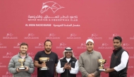 QREC Racing Manager Abdulla Rashid Al Kubaisi honoured the winners of Al Wakra Cup. PICS: Juhaim/QREC 