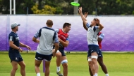 File photo for representational purposes only. Italy's players play with a freesbee during a training session in a training ground in Fukuoka on September 24, 2019 during the Japan 2019 Rugby World Cup. / AFP / Gabriel BOUYS

