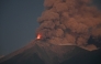 Fuego volcano erupts as seen from Alotenango, Sacatepequez department, some 65 kilometres southwest Guatemala City on March 10, 2025. Photo by JOHAN ORDONEZ / AFP
