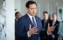 US Secretary of State Marco Rubio speaks with reporters following the G7 foreign ministers meeting in La Malbaie, Quebec, on March 14, 2025. Photo by SAUL LOEB / POOL / AFP.
