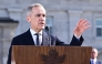 New Canadian Prime Minister Mark Carney addresses the media after being sworn in at Rideau Hall on March 14, 2025 in Ottawa, Ontario, Canada. (Photo by Minas Panagiotakis / GETTY IMAGES NORTH AMERICA / Getty Images via AFP)
