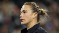 Aryna Sabalenka plays Madison Keys during the semifinals of the BNP Paribas Open at Indian Wells Tennis Garden on March 14, 2025 in Indian Wells, California. Matthew Stockman/Getty Images/AFP (Photo by MATTHEW STOCKMAN)