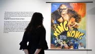 (Files) A poster for the for film 'King Kong' is pictured during a press preview ahead of the Cinema on Paper: The Dwight M. Cleveland Collection Movie Posters Auction, at Heritage Auctions in London on February 27, 2025. (Photo by Justin Tallis / AFP) /