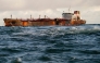 A photograph taken on March 12, 2025 shows the MV Stena Immaculate tanker at anchor in the North Sea, off the coast of Withernsea, east of England, after it was hit by the MV Solong container vessel on March 10. Photo by AFP