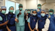 Dr. Noureddin Sawan and his team from the Cardiology Department at The View Hospital. 