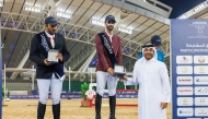 National Equestrian Team Manager Fahad Rashid Al Ameri presented the trophies to the winners of the Medium Tour individual event.