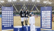 President of the Qatar Equestrian Federation Bader Al Darwish honoured the podium winners of Big Tour. 