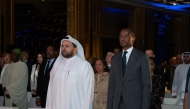 Minister of State at the Ministry of Foreign Affairs H E Dr Mohammed bin Abdulaziz bin Saleh Al Khulaifi with Rwandan Ambassador to Qatar H E Ambassador Igor Marara at the event.