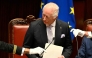 Britain's King Charles III delivers a speech at the Italian Parliament as part of a State visit in Italy on April 9, 2025. (Photo by Alberto PIZZOLI / AFP)