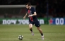 Paris Saint-Germain's Georgian forward #07 Khvicha Kvaratskhelia runs with the ball towards goal to score Paris Saint-Germain's second goal during the UEFA Champions League Quarter final first leg football match between Paris Saint-Germain (FRA) and Aston Villa (ENG) at the Parc des Princes stadium in Paris on April 9, 2025. (Photo by Thibaud MORITZ / AFP)
