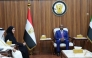 Chairman of the Transitional Sovereignty Council of the Republic of Sudan H E Lieutenant General Abdel Fattah Al Burhan and Minister of State for International Cooperation H E Maryam bint Ali bin Nasser Al Misnad during the meeting.