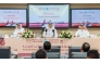 FROM LEFT: Qatar Handball Federation President Ahmed Mohammed Al Shaabi, AUCR President Abdullah bin Mohammed Al Sheikh Al Kuwari and AUCR Secretary-General Dr Hazam Al Maqarih during a press conference yesterday.